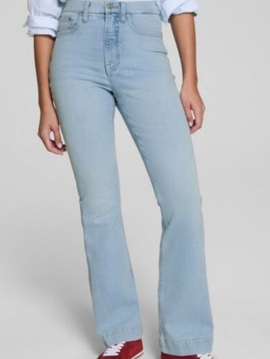 SPANX Denim - Spanx Lycra Fitsense Flare Jeans Turner Wash - Women Size 14